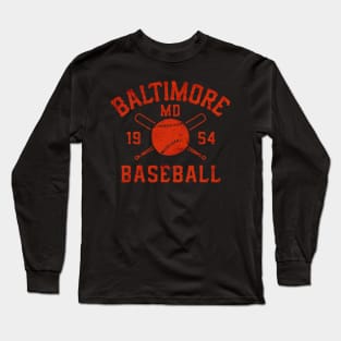 1954 baltimore baseball Long Sleeve T-Shirt